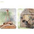 Wood Birdhouse Interactive Bird Nesting Case for Lovebirds Cockatiel Conures S. 