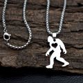 1pcs mountain I believe Full Moon Sasquatch necklace Bigfoot Jewelry. 