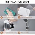 Hand Shower Holder No Drilling, Angle Adjustable Shower Holder. 