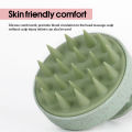Scalp Massager Shampoo Brush Finger Portable Silicone Soft Hair Deep Cleaning Massaging Brush Bath SPA Shower Tool. 
