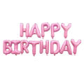 Pink Cute Birthday Foil Balloons Theme With Happy Birthday Alphabets , Stars & Hearts Foil balloons & latex balloons. 