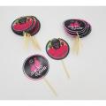 SQUID GAME THEME CUPCAKE TOPPERS PACK OF 10 CUPCAKE TOPPERS. 