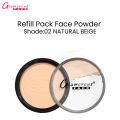 Glamorous Face Refill Pack Face Powder (Shade:02 Natural Beige)). 