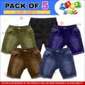 Unique Venue - Pack of 2 & 3 - Stylish Jeans Shorts For Kids ( Unisex ). 