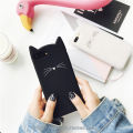 3D Smile Black Cat Ear Beard Soft Silicone Case For iPhone 4 4S 5 5S SE 6 6S Plus 8 7 7Plus X XR XS MAX Rubber Cover Phone Case. 