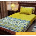 Cotton Bed Sheet Single Size (Stitched)  2PC/3D. 
