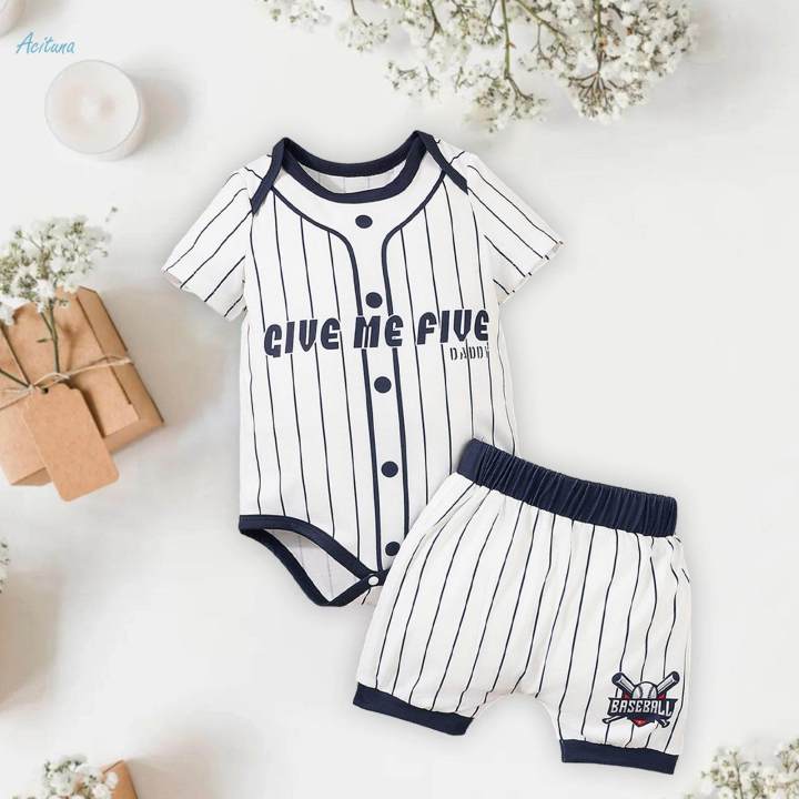 Kids%20Summer%20Outfits%20Set%20Baby%20Summer%20Clothes%20Printed%20Top%20Shorts%20Clothes%20Set%203%20to%206%20Months%20-%20Image%206