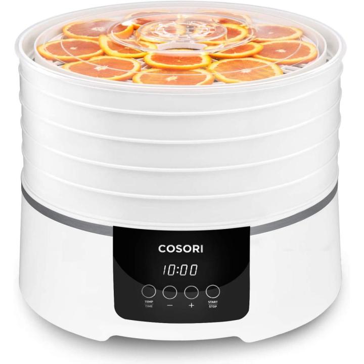 Food Dehydrator - COSORI Food Dehydrator (50 Recipes) for Jerky, Meat, Herbs, Fruit, Dryer Machine with digital temperature,5 Trays, Overheat Protection, ETL Listed