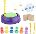 Pottery Wheel Pottery Studio Kit Educational Toy DIY Toy with Clay for Kids Air Dry Sculpting Clay and Craft Paint kit for Kids Educational Toy for Kids. 