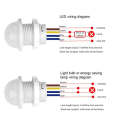 PIR Infrared Motion Sensor Switch 110/220V Auto on Off Light Switch PIR Sensor Detector Light Switch Led Sensitive Night Lamp. 