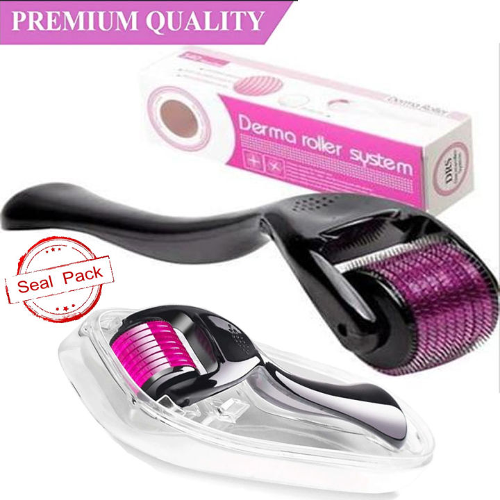 Derma DRW 1.5 mm Size Hair & Skin Roller, stimulates collagen and elastin production, promoting skin rejuvenation and improving the appearance of acne scars, fine lines, and wrinkles, particularly on thicker skin like the back or head