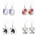 Anime Attack On Titan Drop Earring Серьги Attack Wings Shingeki Cosplay Dangle Earrings For Women Girl Ear Jewelry. 