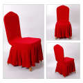 Thickened solid color elastic hotel wedding celebration cover, all inclusive banquet chair cover. 