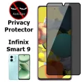 Infinix Smart 9 Privacy Protector 45 Degree HD Tempered Glass Anti Spy Privacy Protector for Infinix Smart 9. 