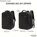 Romantic Crown Laptop Bag for Men & Women – All-Season Water-Resistant Polyester Expandable Anti-Theft Travel Backpack – 17.3 Inch 45L. 