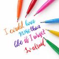 1pc New Color Pentel Brush Sign Pens Fude Touch Pen Flexible Tip 30 Colors Available SES15C Pastel Colour Art Supplies. 