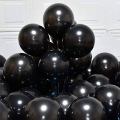 BLACK METALLIC CHROME BALLOONS PACK ( PACK OF 50 BLACK BALLOONS ). 