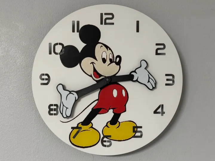 Mickey Mouse Wall Clock | Classic Disney Cartoon Character Timepiece ...