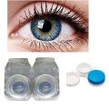 1 Pair of Contact Lens New Tiger Blue Multi Color Eye Lenses Soft Eye Lens with Solutions High Quality with Free Kit Shade AMBER (EYE LENSES FOR GIRLS / BOYS / WOMEN / MEN) PARTY WEAR. 