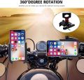 Bike Metal Phone Holder & 5v-2A Mobile Charging Port Universal Motorcycle Bicycle Phone Holder Handlebar Stand Mount Bracket Mount Phone Holder For All Phone. 