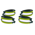 4Pair Bike Trouser Clips Lightweight Bike Trouser Clips with Reflective Bands for Night Rides. 