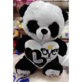 Cute teddy Bear Panda Stuffed Soft Toy With Love Heart Size (30cm). 