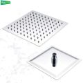 Large Square Shower Head, 6 Inches rain shower head 6x6, High Pressure Ultra Thin Rainfall Bath Shower Head with Silicone Nozzle, Rotatable Rainfall Shower Head, Bathroom Top Spray Head. 