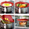 Silicone lid Spill Stopper Cover Pot Pan Cover Kitchen Accessories Cooking Tools Flower Cookware Utensil Kitchen Gadgets. 