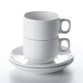 Premium Quality Ceramic White Tea Cups & Saucers Set – 12-Piece Luxury China Tea Cup & Saucer Set (6 Tea Cups + 6 Saucers) for Tea, Coffee & Hot Beverages. 