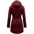 Elegant Check Hooded Style Trench Winter Coat For Women/Girls (Biggest Discount Offer 11.11). 