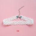 Cute Harajuku White Lace Chokers Necklace Neckband For Women Girl Boho Flower Charms Collar Necklace Clavicle Chain Neck Jewelry. 