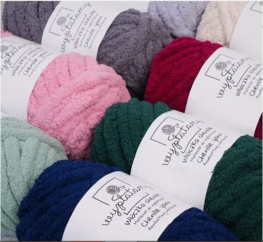50g Chenille Medium Thickness Knitted Super Coarse Soft and Thick ...