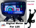 Fully Digital 125 Digital Meter for Honda 125 & CG125 Bikes | Motorcycle Speedometer, Odometer & Fuel Gauge - Modern Digital Meter for 125cc Bikes - Pakistan. 