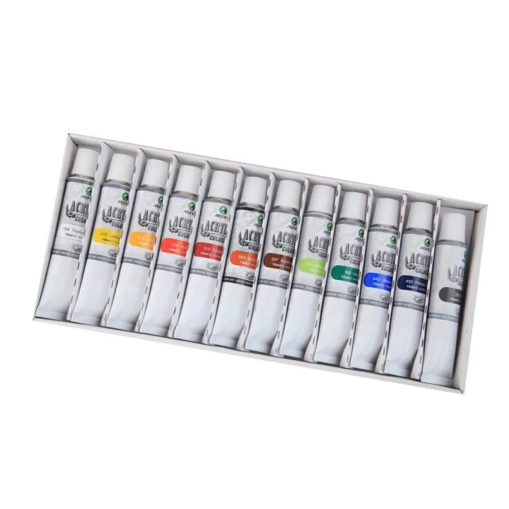Marie's%20Acrylic%20Colors%20Set,%2012ml%20Tubes%20-%2012%20%20Assorted%20Colors/Box%20-%20Image%203