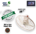 Pak Fan circomatic fan ceiling fan 18 inch pure copper wire for kitchen bed room roof energy saver. 