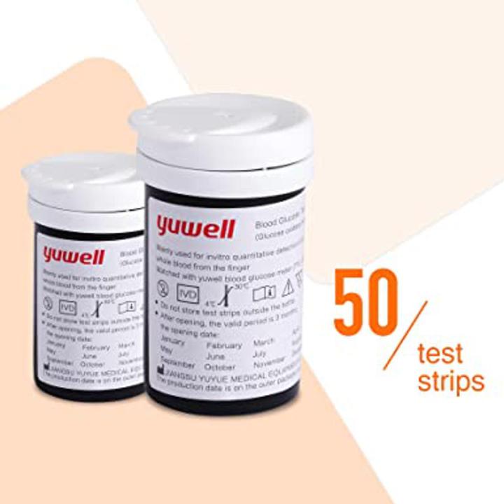 Accusure 710 Yuwell Sugar Meter  Strips pack of  50's strips