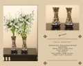 Handmade Mirror, Bead and Glass decorated Vases(Guldan)...Set of 2...Special  Introductory Price. 