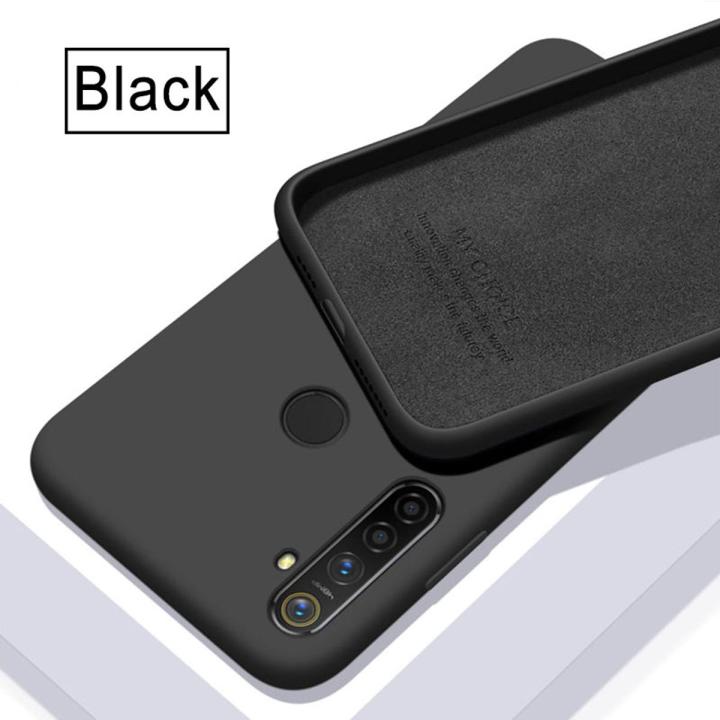 Biruiqu For Realme 5 5i 5S Realme C3 Case Liquid Silicone Soft Gel Rubber Shockproof Cover