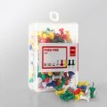 Deli Pack of 100 Plastic Thumb Pins - Push Pins for Notice Board - 0031 - 23mm - Multi-color. 