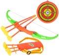 Kids Bow and Arrow Set Archery Toys with Suction Cups Arrow Target and Quiver Outdoor Toys for Toddler and Children. 