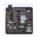 OS  Reference Keyboard Computer Shortcut Sticker Adhesive Removable Stickers For Quick Reference Keyboard Guide Black Tetuo. 