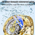 New Design Men Skeleton Watch Quartz Watch. 