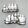 Bathroom Bookcase, Free Punch Toiletry Stand, and Wall-Mounted Shower Gel Storage Are All Items  In The Corner, a Storage Rack. 