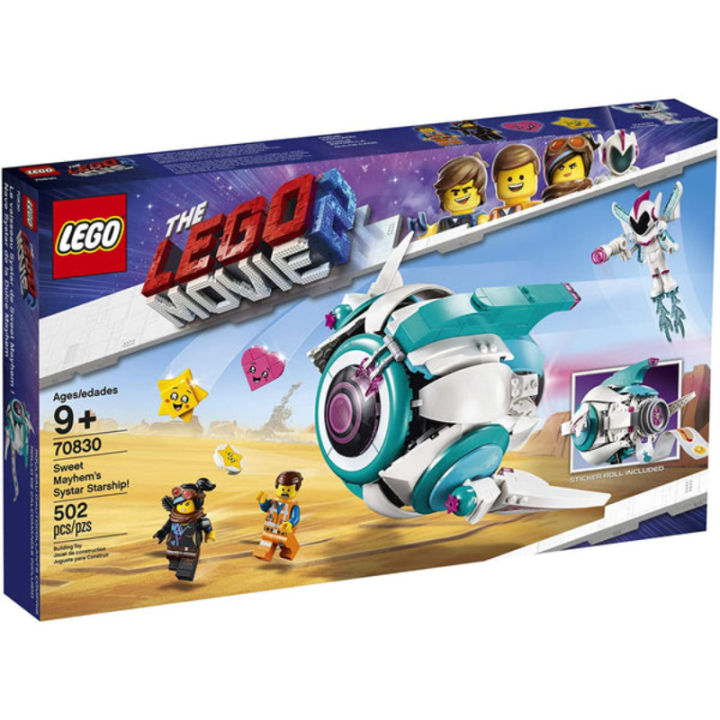 LEGO The Movie 2 Sweet Mayhem’s Systar Starship Building Blocks Toy for Kids