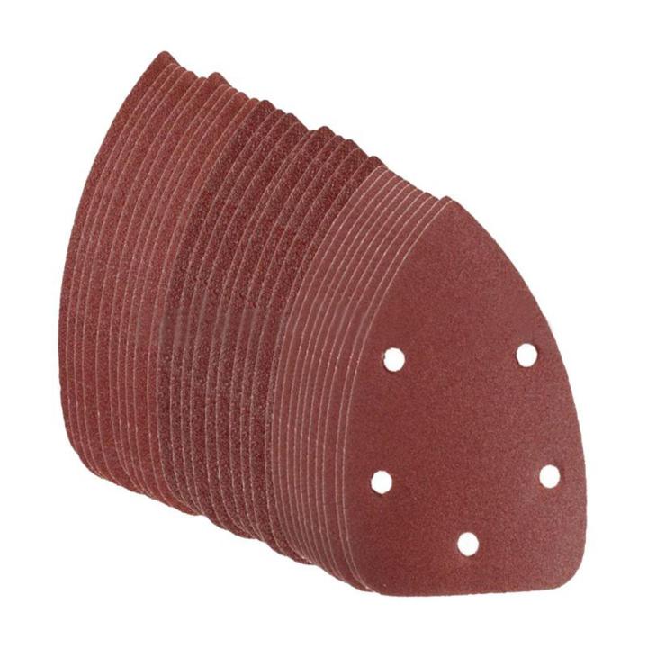 30Pcs 60+80+120 Grit Sanding Sheets Disk Sandpaper For Black & Decker Palm Sander