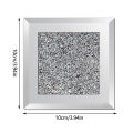 Crystal Glass Coasters Holder Round Durable Heat Resistant Coaster Tea Coffee Drink Mug Mat Table Placemat Decorative Tray. 