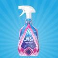ASTONISH Oxy Active Fabric Stain Remover Spray – 750 ml Pink Blossom – Powerful Oxygen-Based Cleaner for Clothes, Upholstery & Carpets, Bleach-Free & Safe on Colors & Whites, Vegan & Cruelty-Free, Removes Stains Instantly. 