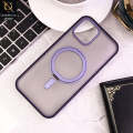 IPhone_ 12 Pro Max Cover - Purple - New Translucent 360 Degree Rotation Magnatic Bracket Stand Soft Borders Shell Case. 