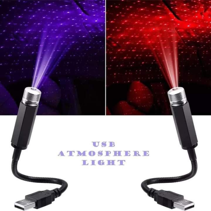 Romantic LED Starry Sky Night Light USB Car Roof Star Light Projector Adjustable Atmosphere Galaxy Lamp For Room Ceiling Decor
