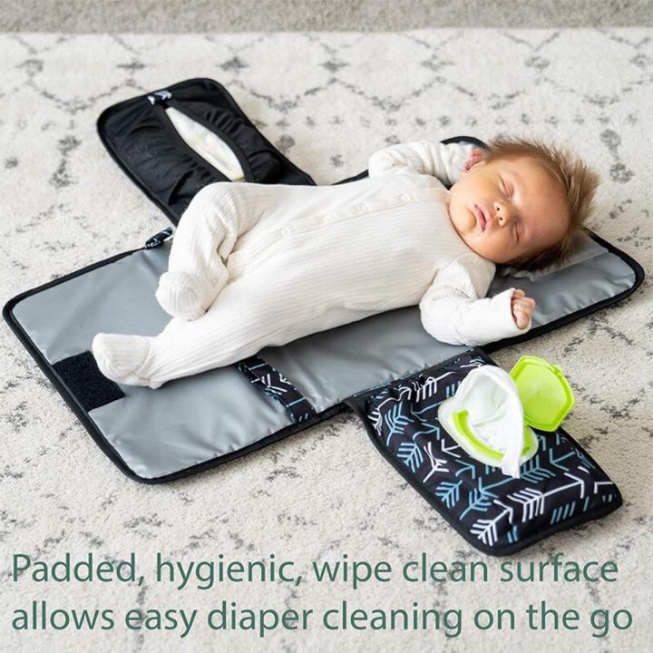 New Portable Baby Changing Mat Multifunctional Foldable Waterproof Baby Changing Mat Waterproof Foldable Washable sheet portable diaper changing pad Daraz.pk